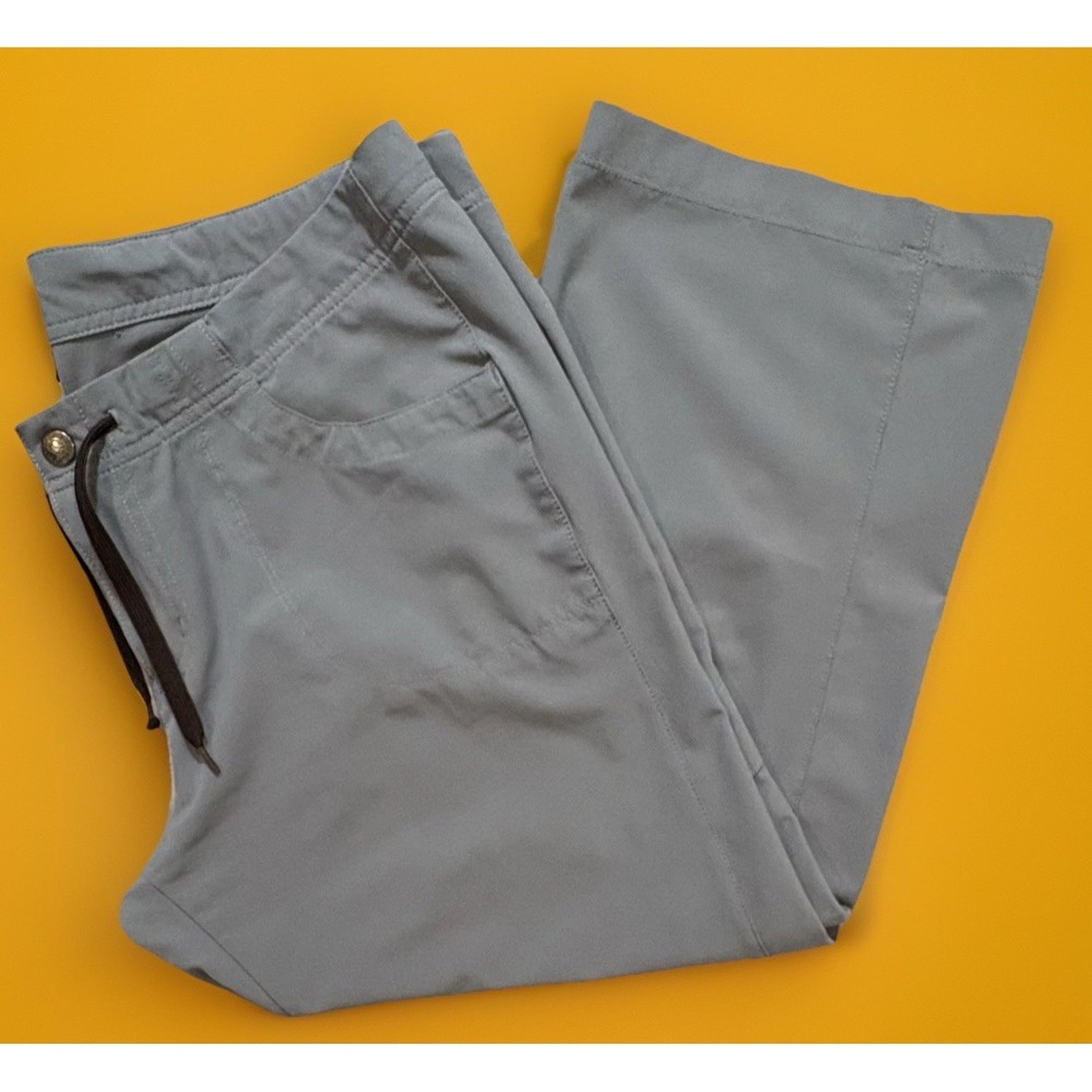 Patagonia Capri‎ Pants Hiking Outdoors Light Weight Womens Size 10 Gray/Blue EUC